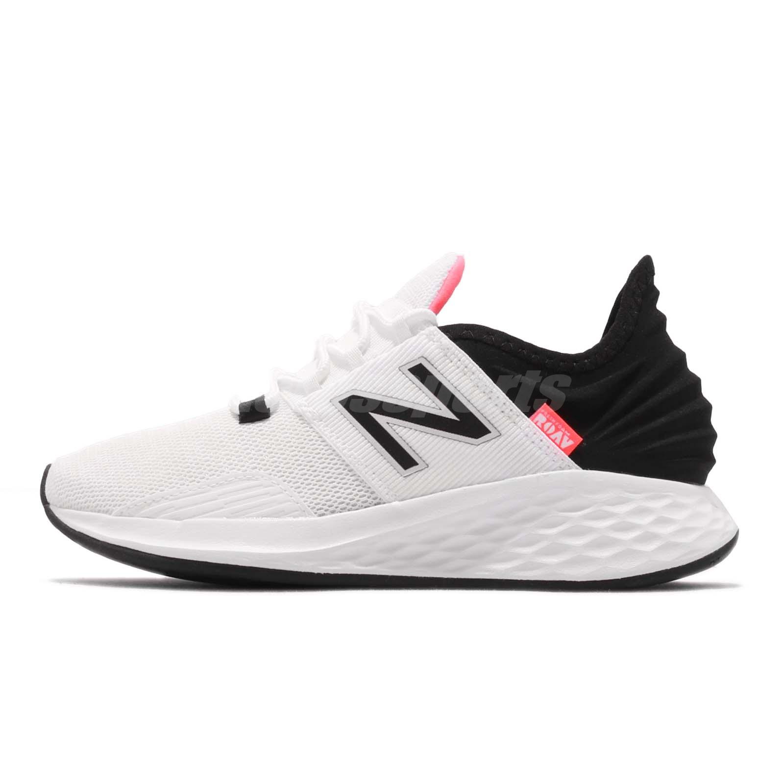 Details about New Balance Fresh Foam ROAV B White Black Pink Womens Running Shoes WROAVLW B Details about New Balance Fresh Foam ROAV B White Black Pink Womens Running Shoes WROAVLW B